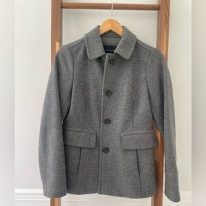 Banana republic gray wool pea coat